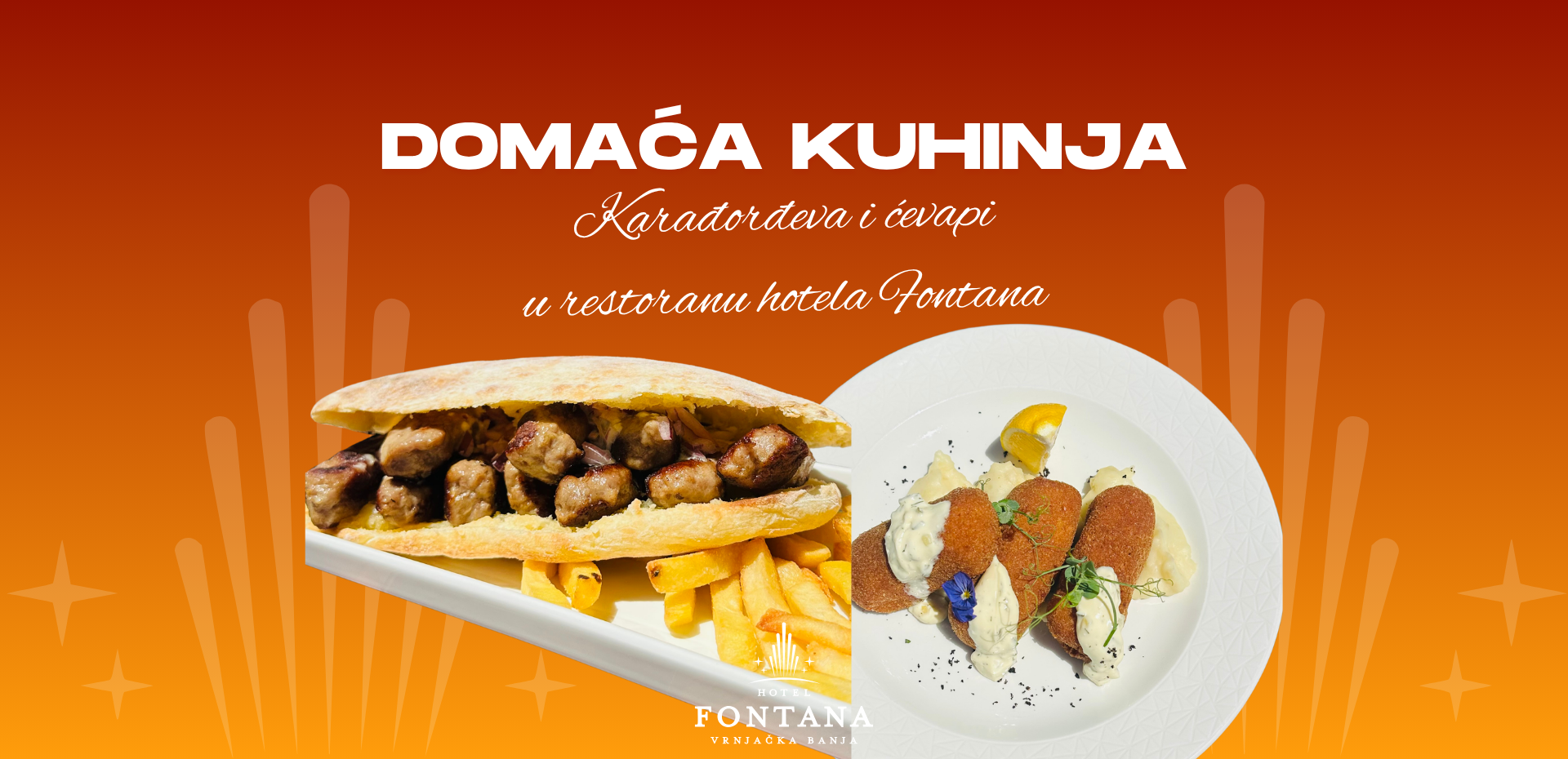 Domaća kuhinja u Vrnjačkoj Banji: Karađorđeva i ćevapi u restoranu Hotela Fontana